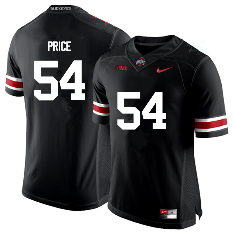 Men Ohio State Buckeyes #54 Billy Price College Football Jerseys Game-Black